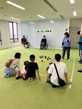 ボッチャ体験会の様子