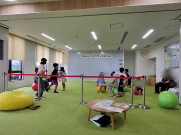 おしゃべりバランスボール様子