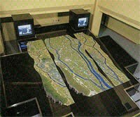 高須輪中の地形模型の写真