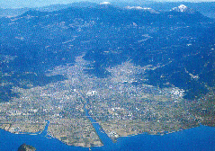 霧島市の航空写真