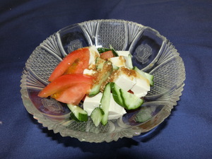 トマトと豆腐のさっぱりサラダの画像
