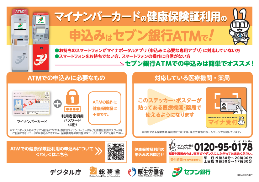 セブン銀行ATMでの手順画像